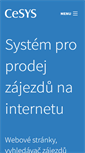 Mobile Screenshot of cestovnisystem.cz